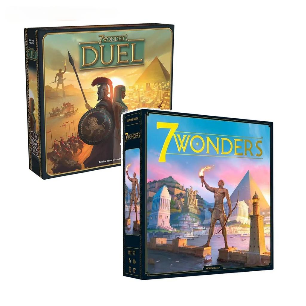 7 Wonders Duel Board Game Intense Two-Player Battles In the Ancient World, Strategy Games 30 Minute Playtime Card