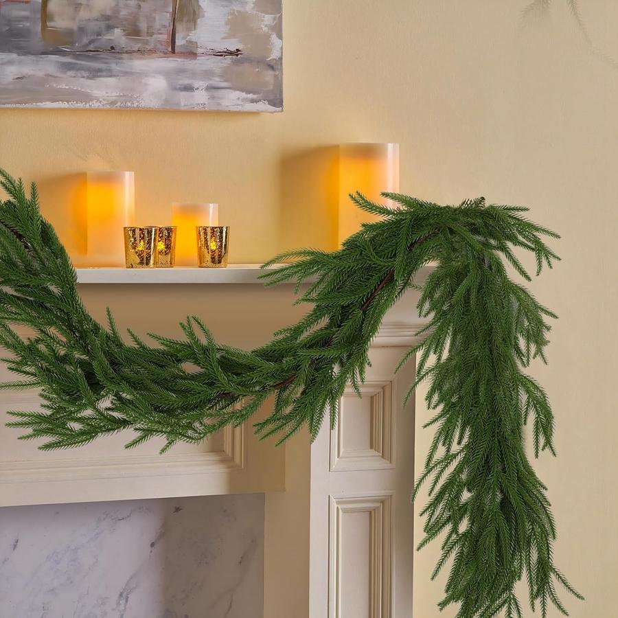 Artificial Plant Rattan Long Vines Christmas Tree Wreath Home Festival Outdoor Garden Courtyard Party Decor Pine Tree Arch Props