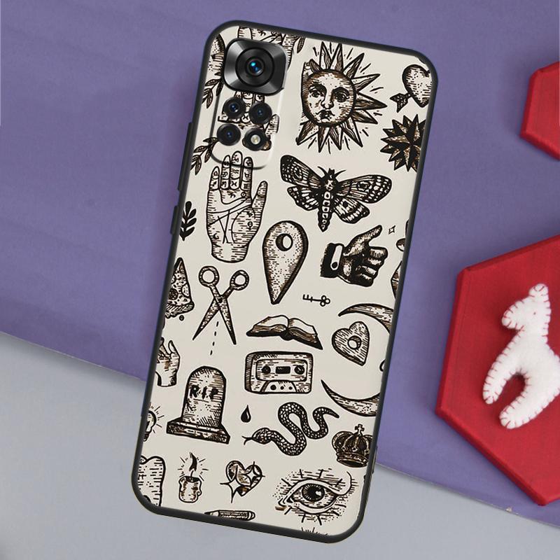 Witchy Goth Magic Funda For Xiaomi Redmi Note 14 13 12 11 Pro 9 10 9S 10S 11S 12S Redmi 14C 10C 12C 13C Case