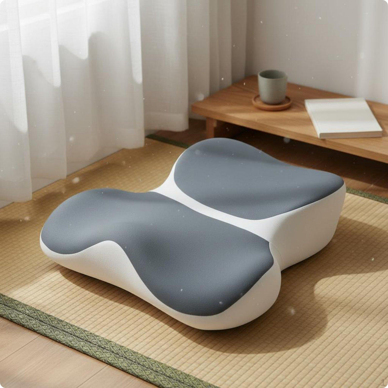 foam Meditation Seat Cushion Waist Support Meditative Sitting Noise Kneeling and Pad White Grey Meditation Cushion