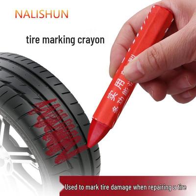 White & Yellow Tire Marking Crayon