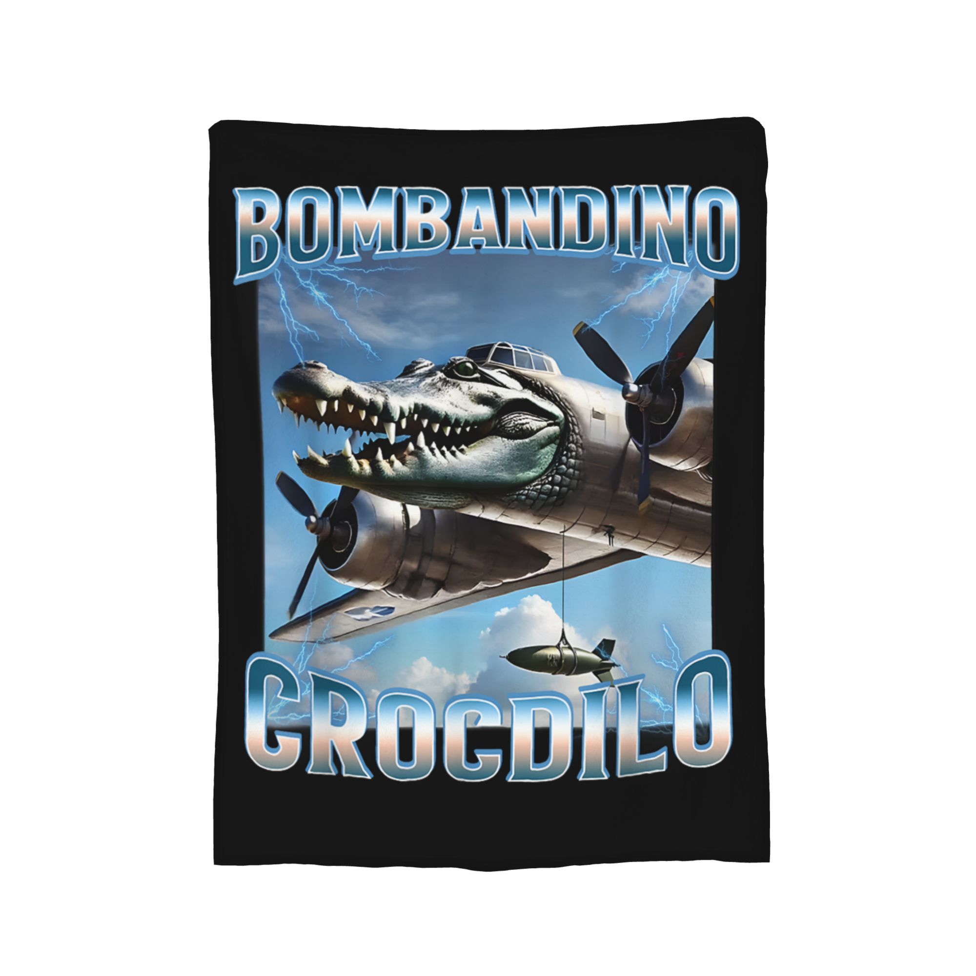 

Crocodilbo Pineasini Italian Brainrot Meme Blanket Fleece Spring Autumn Throw Blanket for Home Travel Bedding Throws 30x40in