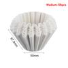 50/100pcs Pour Over Coffee Filter Papers 50 Sheets; Fits B75 Coffee Dripper & 1-2 Cups Wave Dripper Coffee Filter Papers