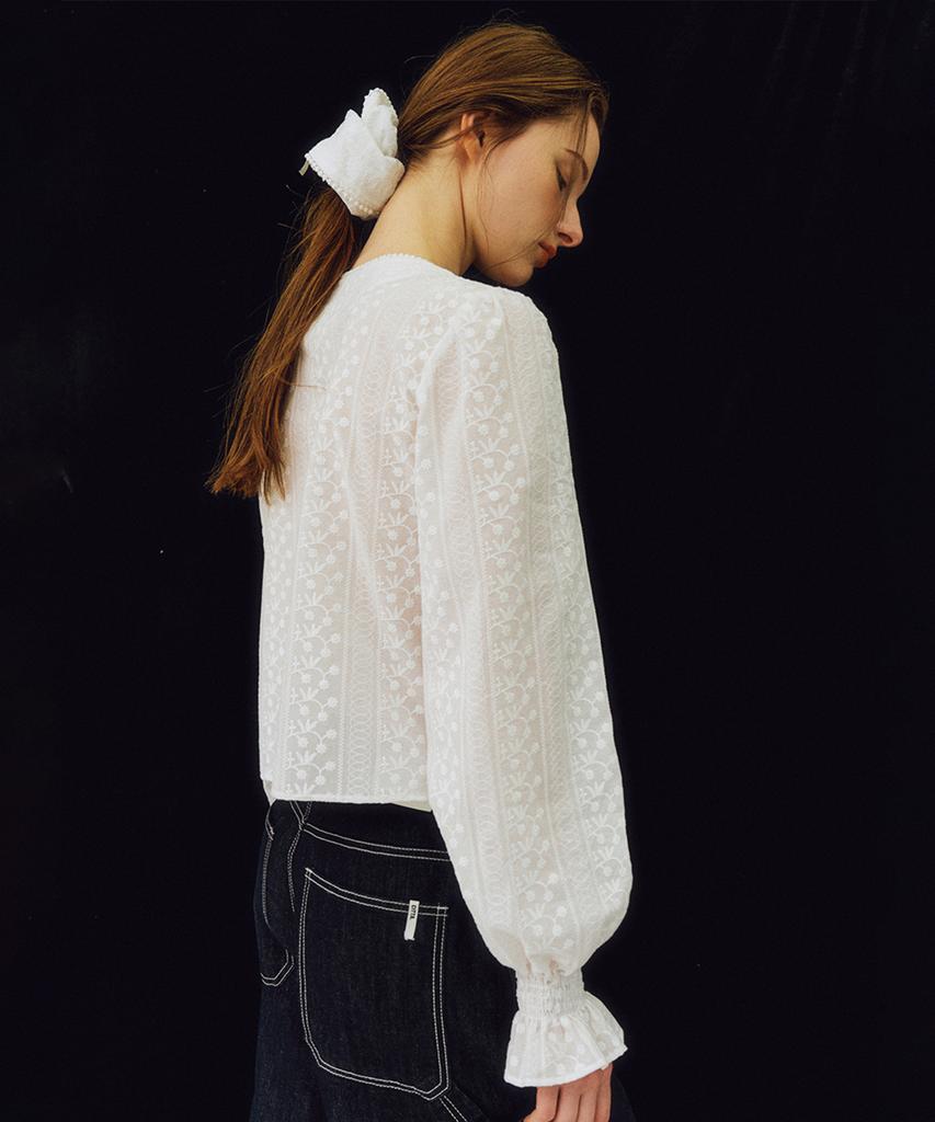 CITTA Coachella Lace Blouse Cardigan_Ctt373(White)
