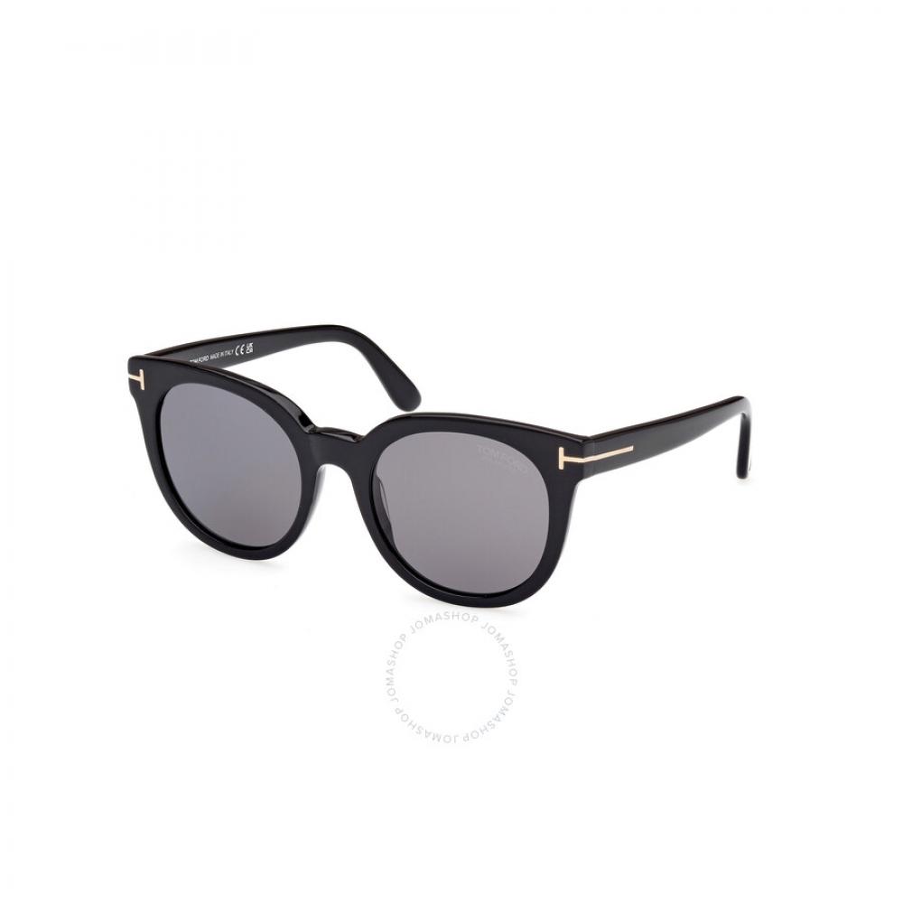 

Tom Ford Moira Polarized Smoke Cat Eye Ladies Sunglasses FT1109 01D 53