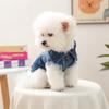 Stylish Denim Shirt with Lapel Neck and Button Down Design for Small Dogs and Cats - Adorable Pet Clothes for Your Pup