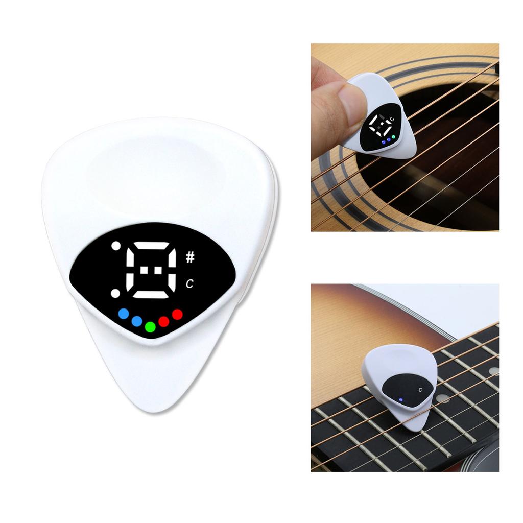 Acoustic Guitar And Ukulele Tuner with Integrated Pick Function For Precise Guitar Ukulele Tuning And Easy Portability