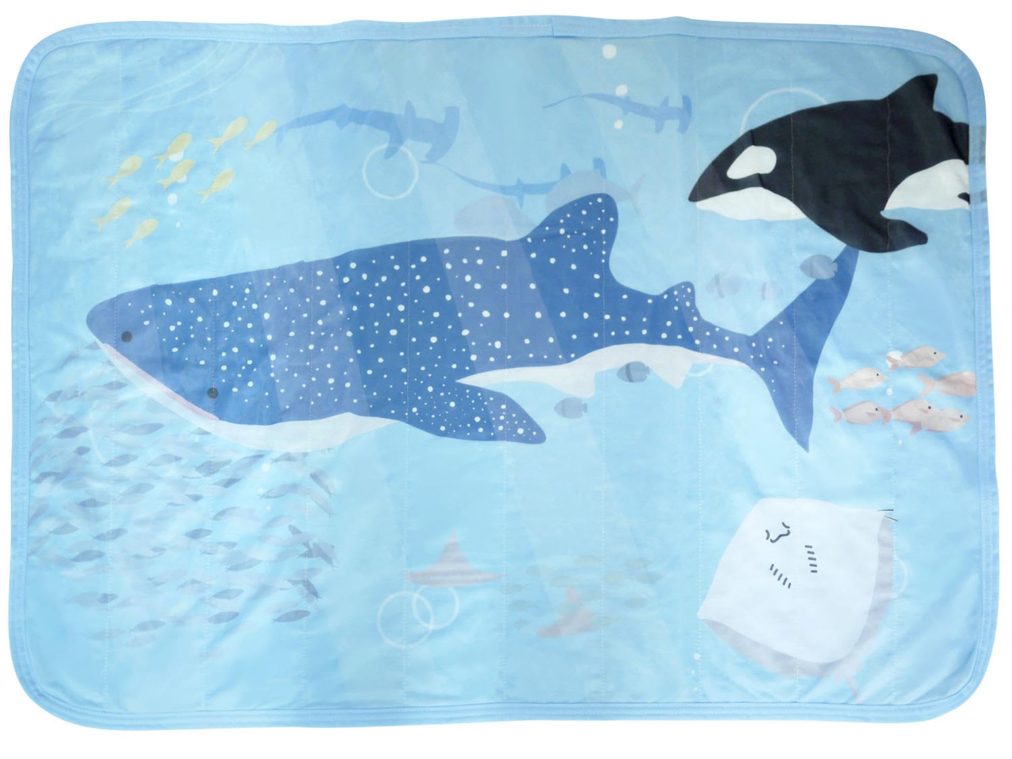 

Summer Blanket, Cool to the Touch, Smooth and Comfortable to the Touch, Stylish Cool Blue Animal Whale Shark Design, 100x70cm