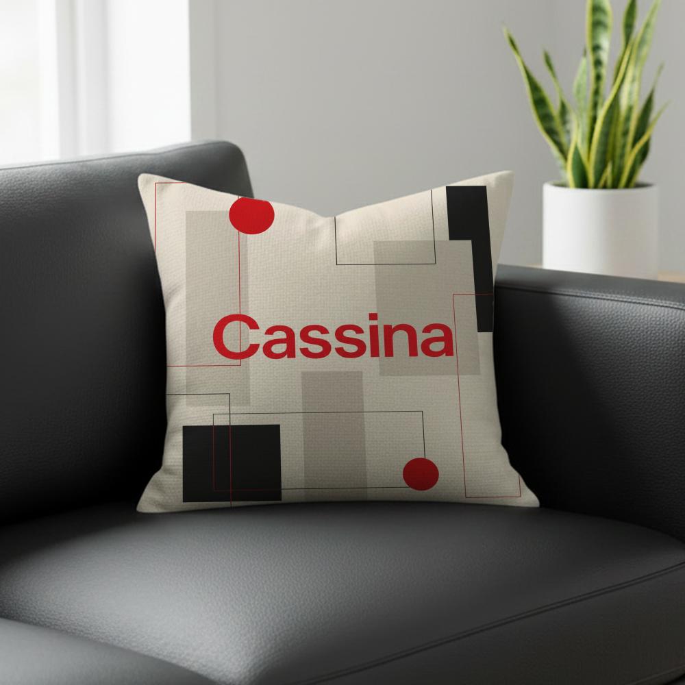 Brand Cassina Cushion Cover Natural Linen Pillowcase Set AllinOne Decor for Sofa Bedroom Chair