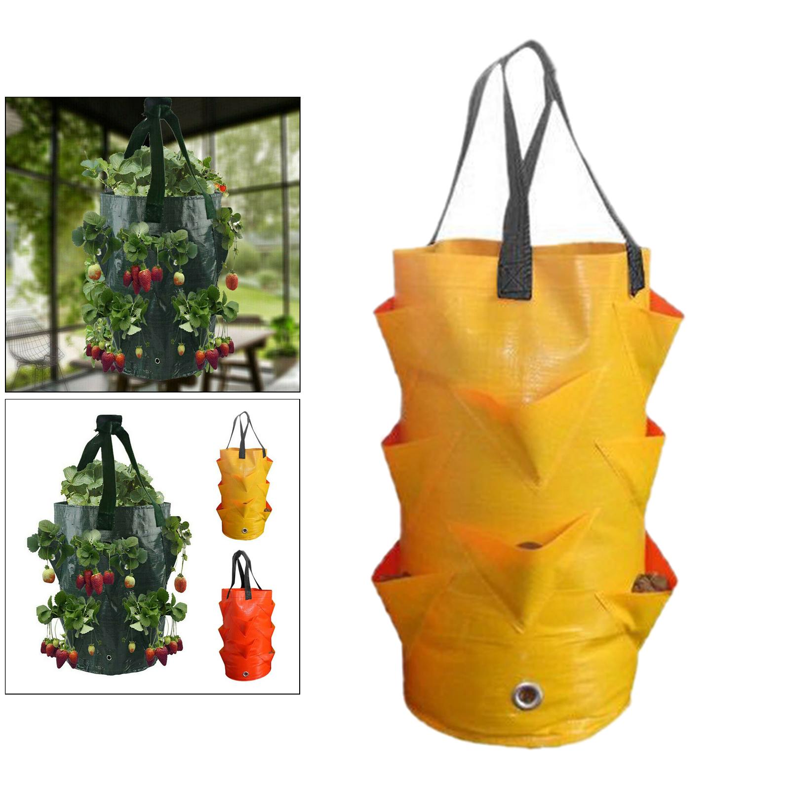 

3 Gallon Plant Grow Bags Gardening Aeration Planting Pot for Flower Plants жёлтый