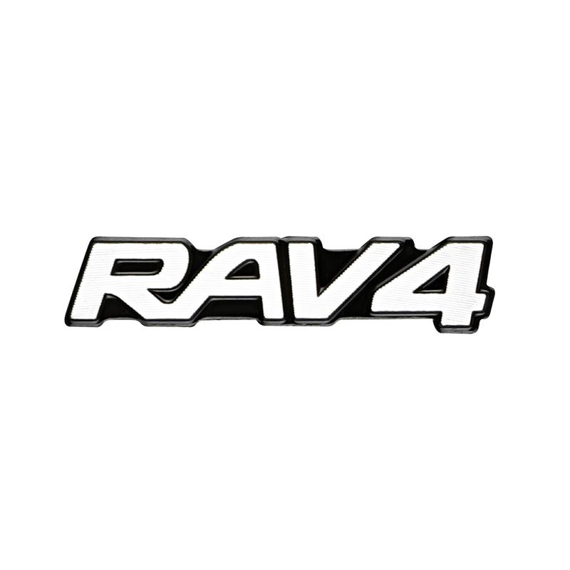 wqctu10 4/10pcs car audio decorate 3D Aluminum Badge Emblem Sticker For Toyota corolla rav4