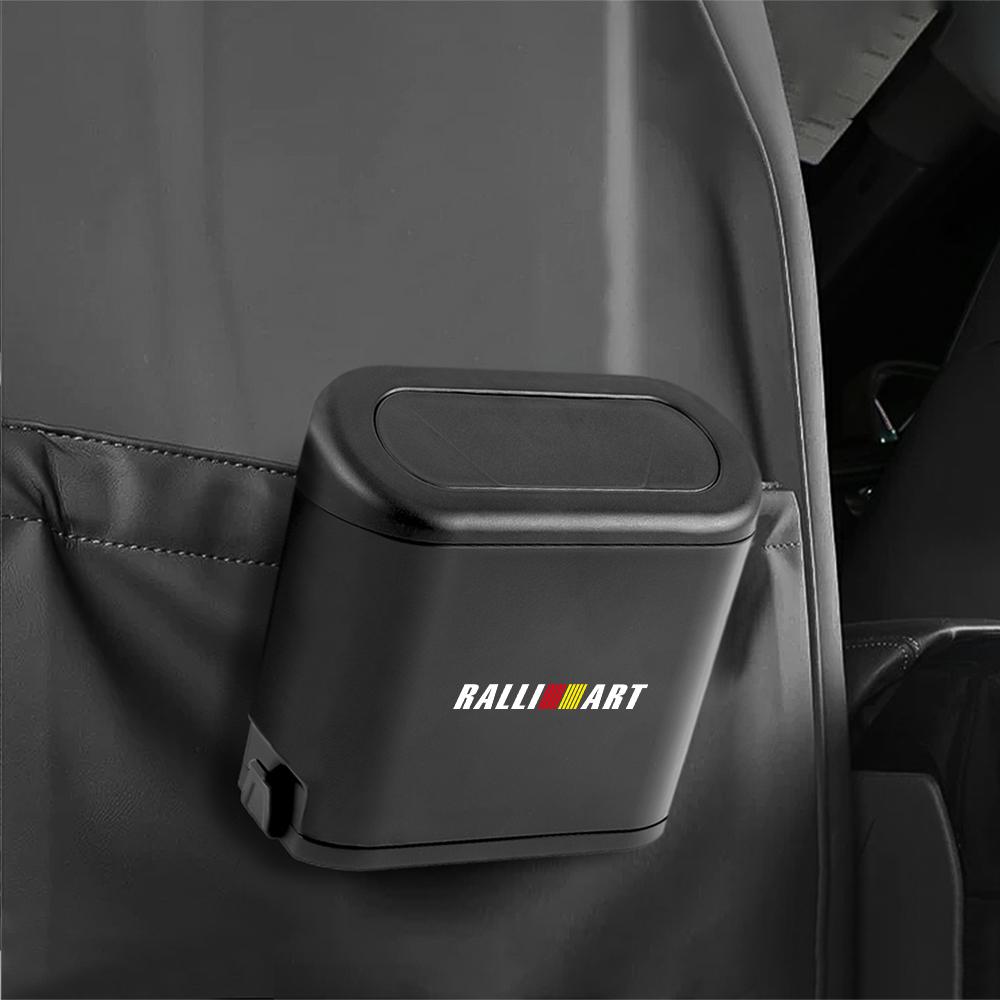 Car Trash Bin Black Square Pressing Type Trash Can Auto Accessories For Mitsubishi Asx Lancer L200 Pajero Sport Attrage Xpander