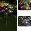 Outdoor Garden Decor for Lawn Yard and Landscape Solar-Powered Butterfly Fiber Optic Light - Waterproof Rechargeable Solar Light