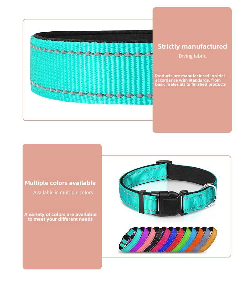 Hochreflektierendes Leichtes Haustier Hundehalsband Leine Set Benutzerdefiniert Verstellbar Stilvoll OEM Design Luxus Stil Kleine/Mittlere Rassen Kostenlos
