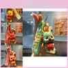 Frucht Niedlicher Cartoon-Drache Schlüsselanhänger Bunter Silikon-Anhänger Kreativer Auto-Anhänger Einzigartiges Taschen-Accessoire Perfektes Neues Geschenk Jahr