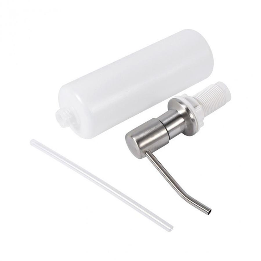 300ML Stainless Steel Soap Dispenser Kitchen Sink Hand Dish Soap Pump Bottle New