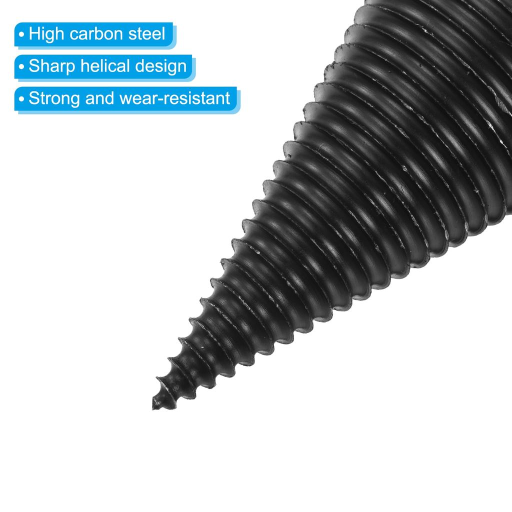 Firewood Log Splitter Drill Bit 32mm 42mm 50mm Removable Drill Bits Electric Drill Screw Cone Driver with Square Shank Hand Tool