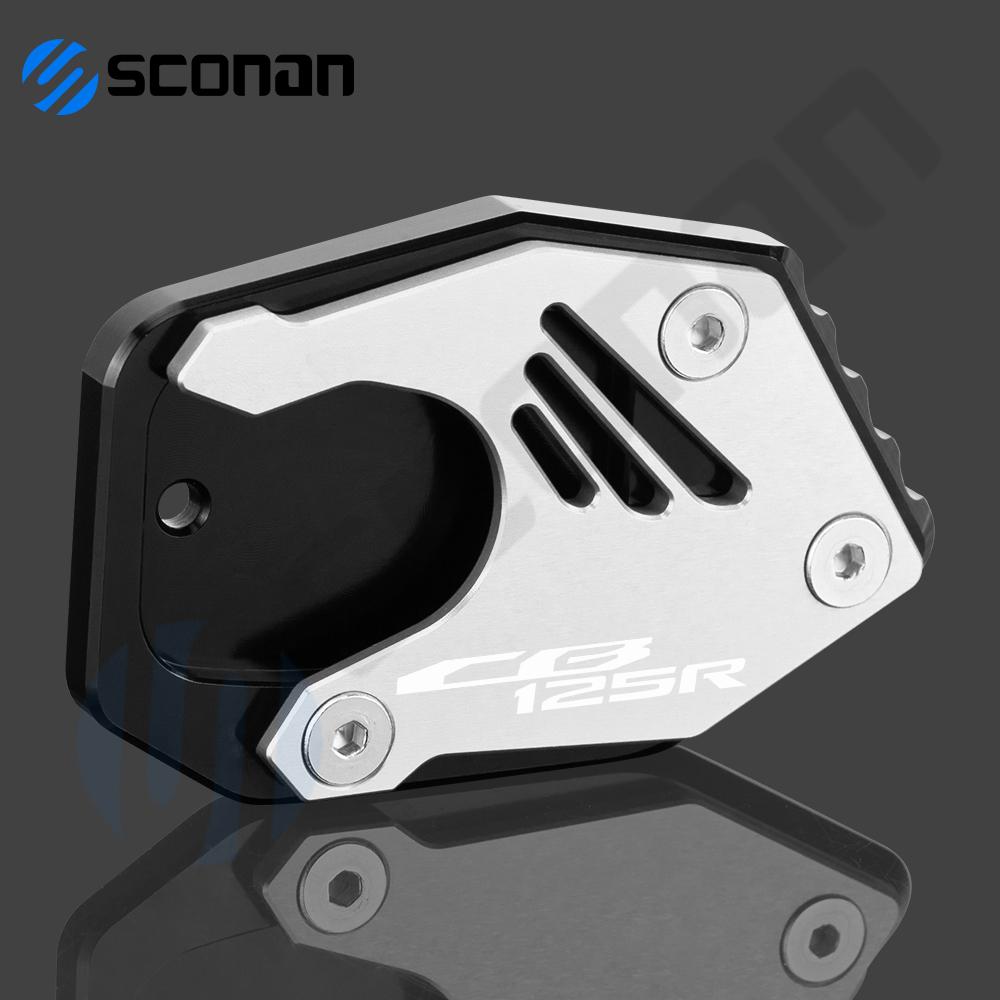 Motorcycle Accessories Kickstand Side Stand Extension Pad Support Plate Enlarge For HONDA CB125R CB 125R