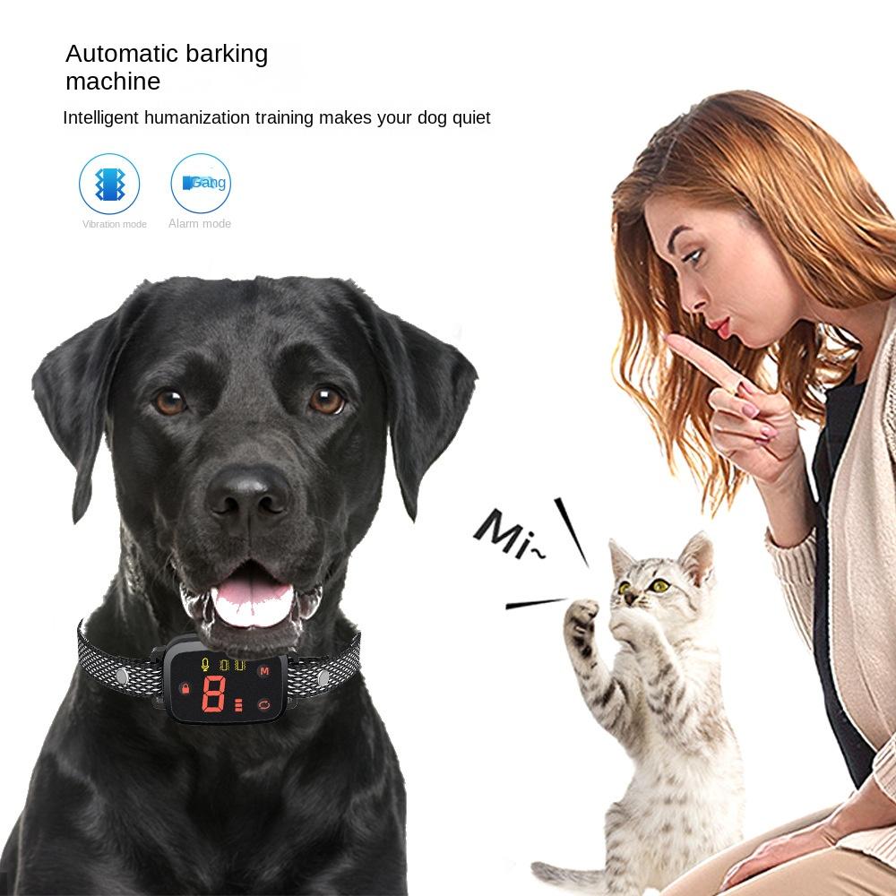 Smart Vibration Training Collar Dog Trainer Waterproof Digital Display Touch Charging Color Screen Pet