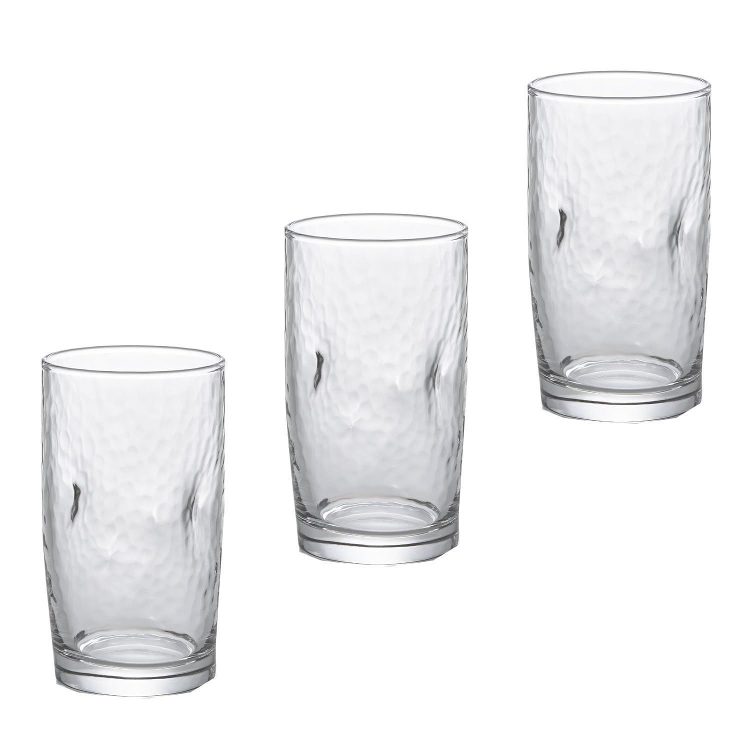 

ADERIA Dishwasher-Safe IPT Always Fit Tumblers, 270ml, Pack of 3, Made in Japan, Tempered Glass, Shatter-Resistant, Simple Design, Durable for