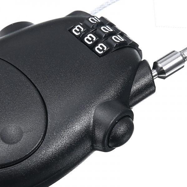 Μόδα Αντικλεπτική Κλειδαριά Ποδήλατο Κράνος Μοτοσικλέτας Χάλυβα αναδιπλούμενη Κλειδαριά συνδυασμού ZPG