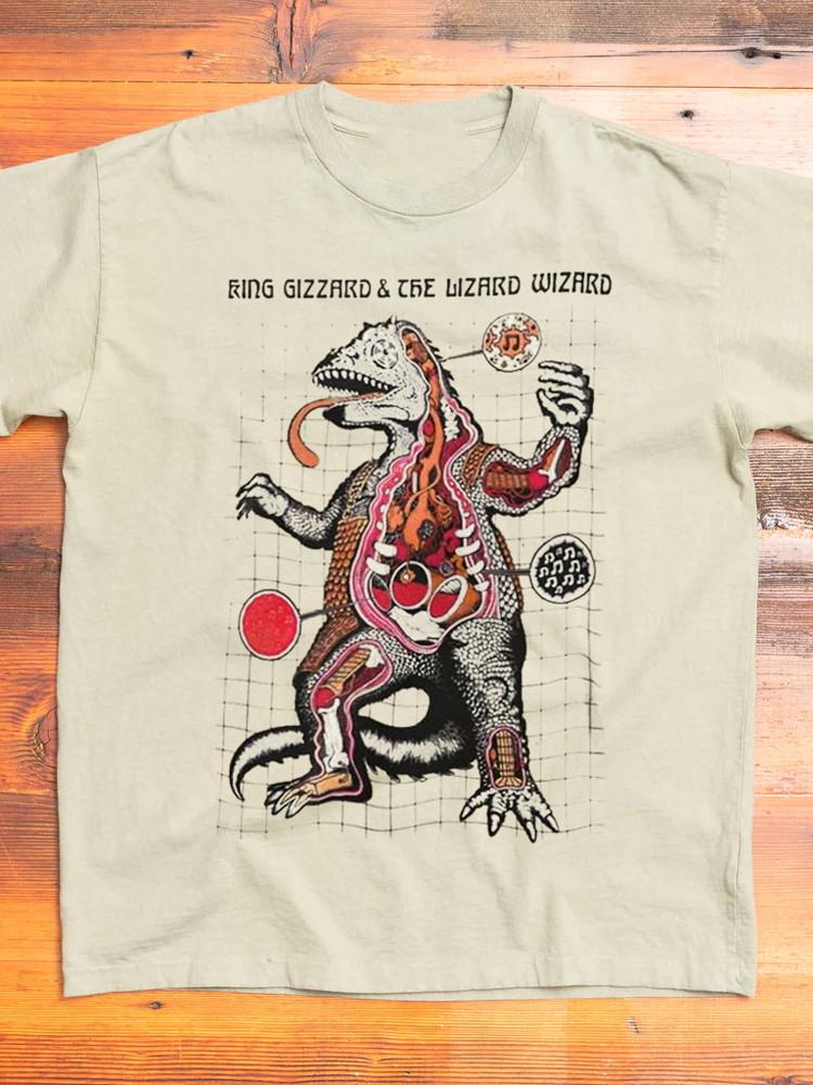 

Rare King Gizzard & the Lizard Wizard Gift For Fan S-2345XL Sand T-shirt Unisex T-Shirt L