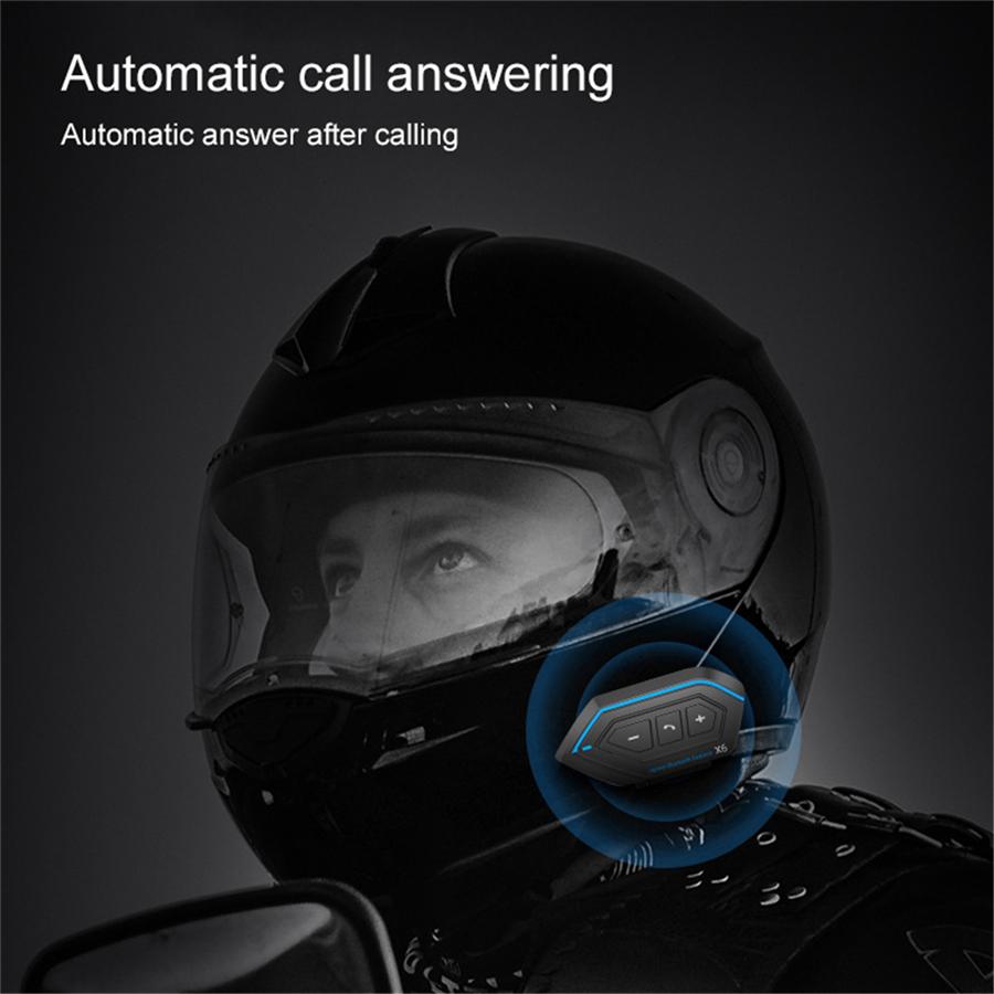 Motorcycle ATV English Version Helmet Bluetooth Headset Intercom Stereo Headset