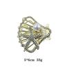 Elegant Large-sized Sweet Women's Hair Clip Diamonds Hollow Heart-shaped Pearl Design Korean-style Accessory for Up-dos