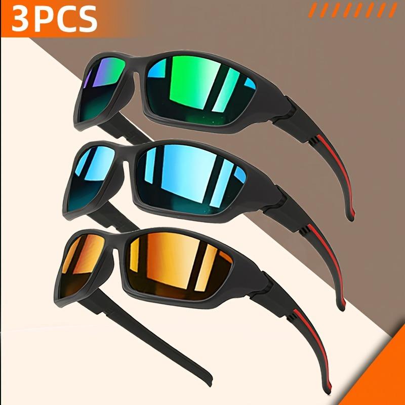 

3 пары солнцезащитных очков для велоспорта UV400, солнцезащитные очки для бега, модные очки для езды