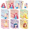 6 Photos/pack Make A Face Children's Princess Face Swap Shrimp Pickup Cartoon Educational Toy Puzzle Stickers