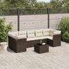 VidaXL Garden Lounge Set with Cushions 8 Pcs, Sofas with Adjustable Feet, Outdoor Furniture Set Patio Terrace, 3217293