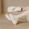 Thick-soled flip-flops for women's summer outer wear 2025 spring and summer new fashion Japanese shit-stepping feeling sandals muffin bottom
