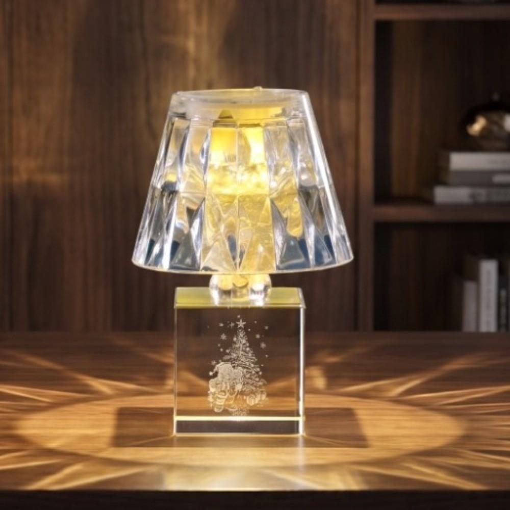 LED Modern Crystal Table Lamp Acrylic Bedside Night Light Creative Crystal Desk Lamp Home