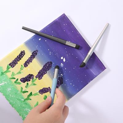 1/3 Pièces Estompeurs d'Art de Dessin Réutilisables Éponge à Estomper Stylo Outil d'Estompage Pastel Pour Peinture à l'Huile Lavable Croquis Pinceau à Frotter