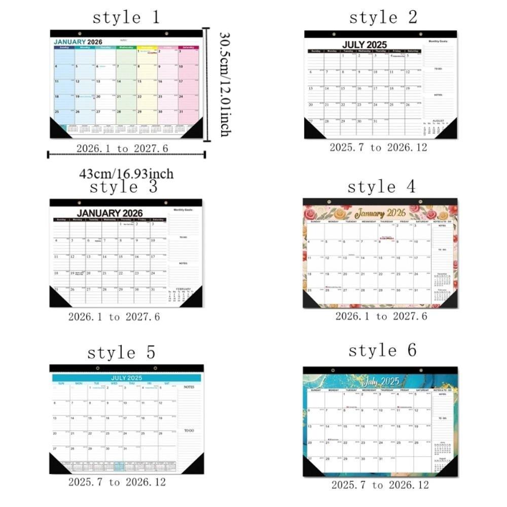 Spacious Hanging Calendar Creative Monthly Planner Calendar 18-Month Calendar  Family Planning