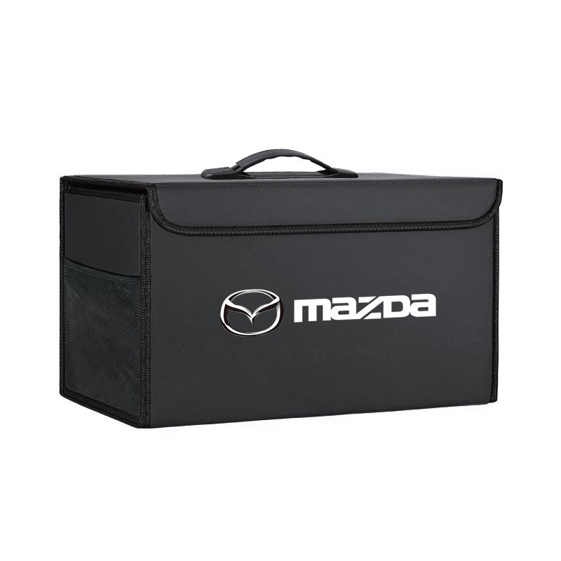 

Car Trunk Organizer Bin Leather Storage Box Toolbox Auto Accessories For Mazda 2 3 6 5 Atenza CX3 CX5 MX5 CX7 Axela CX30 CX90