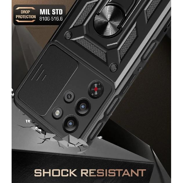 Armor Phone Case For ZTE Red Magic 10S Pro Redmagic 10 Pro 5G Cover Lens Protection Ring Magnetic Stand Holder Coque Fundas Capa
