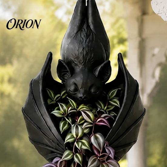 Pianta Ragno Fioriera Sospesa Bat Pot, Fioriera Creativa Gotica, Contenitore Decorativo di Halloween per Rampicanti Piante Ricadenti, Decorazione Interna Esterna Fiore ad Ala