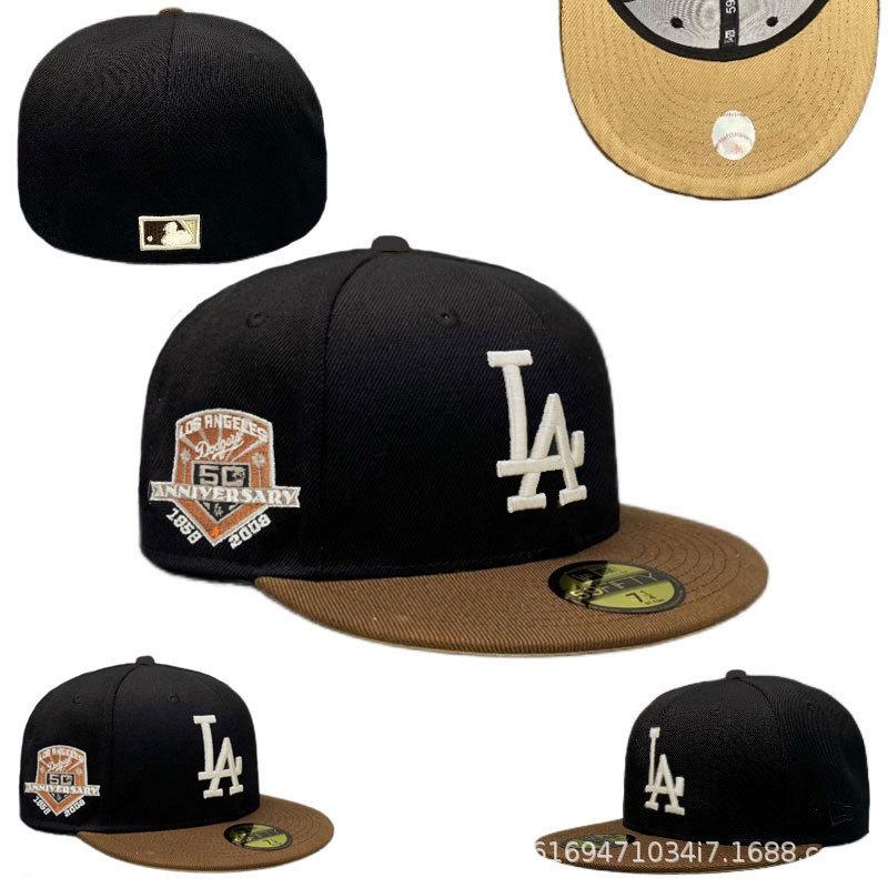 Baseball Cap New Letter Embroidery Fully Enclosed Cap New York Yankees Cap Non-Adjustable Size Hat