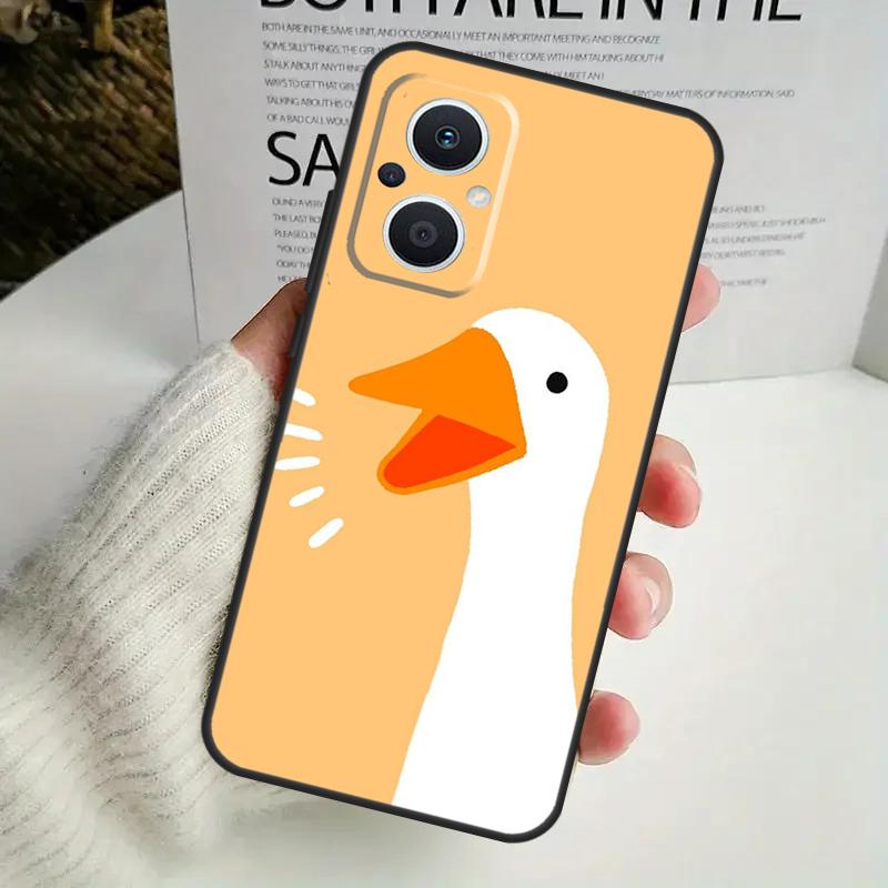 Cartoon Funny Goose Phone Case For OPPO Reno 8 7 Lite 8T 11 12 13 14 14F 10 Pro OPPO Find X8 X6 X5 X9 Pro Cover