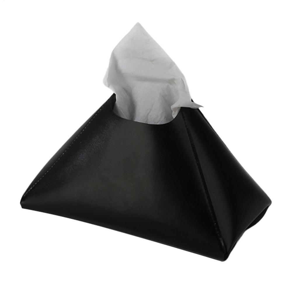 PU Leather Tissue Case Pull-Out Paper Towel Holder Box Desktop Paper Towel Dispenser Tissue Box Organizer For Living Room