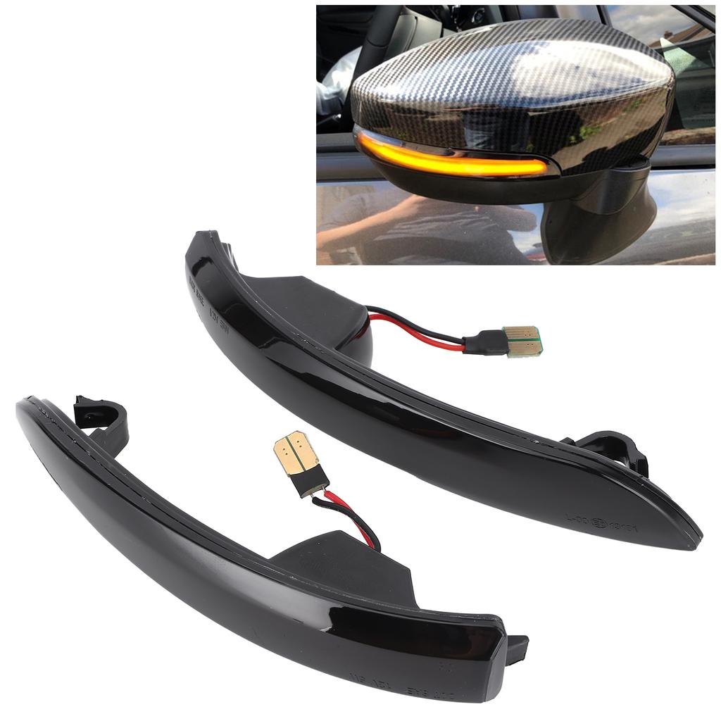 Juego de Lámparas de Espejo Retrovisor Trasero LED Luz de Giro Dinámica Apto para Ford Kuga   Escape   EcoSport 2013 2018