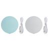 Mini Makeup Mirror with Light 2X Magnification Rechargeable White Light Folding Stepless Dimming LED