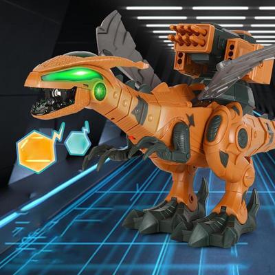 Electric Dinosaur Toys Simulated Flame Spray Christmas Gifts Mist Effect for Adults