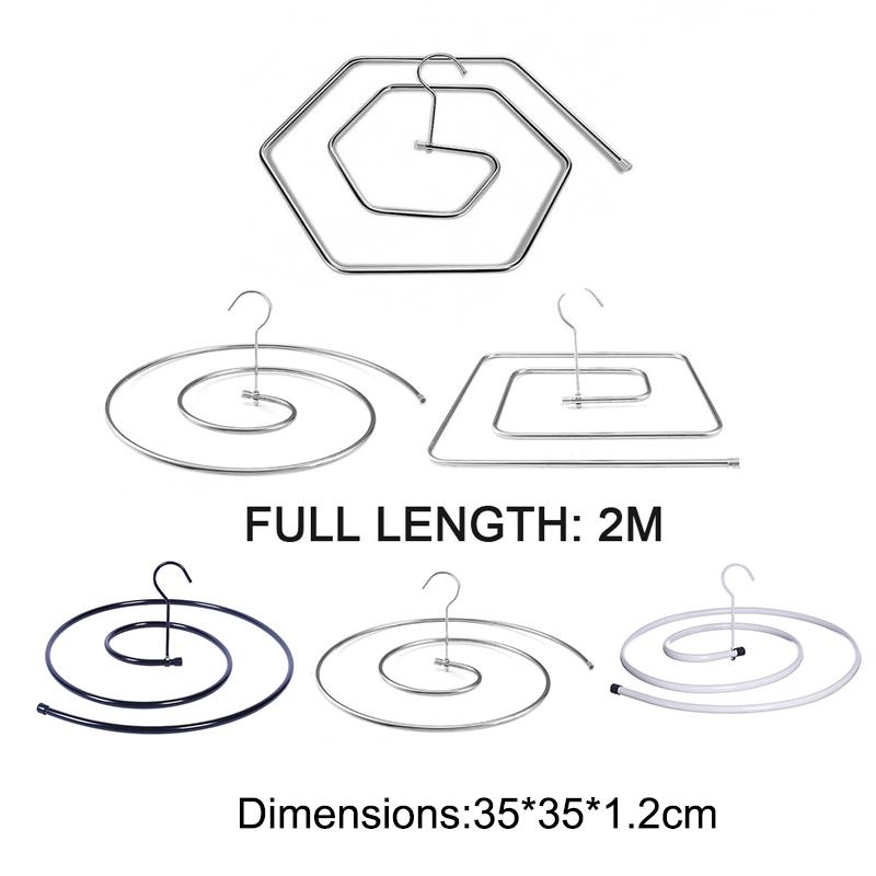 Stainless Steel Spiral Quilt Drying Frame, Balcony, Quilt Cover, Bed Sheet Frame, Detachable and Thick Bed Sheet Frame, Household Products
