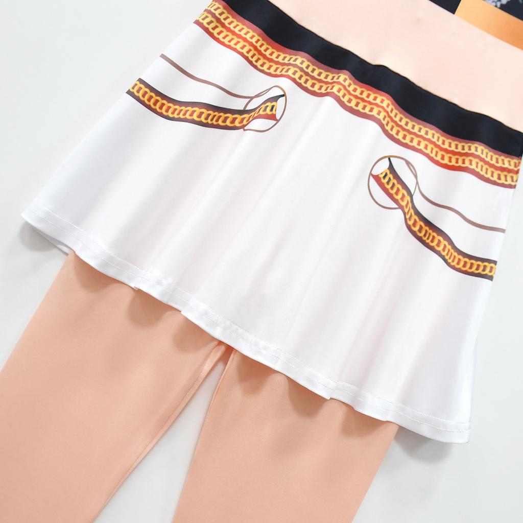 Children's Fun Printed Half body Skirt Pants And Jumpsuit