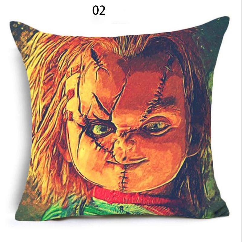 Cozy Halloween Horror Ghost Baby Pumpkin Pillowcase For Festive Sofa Decor