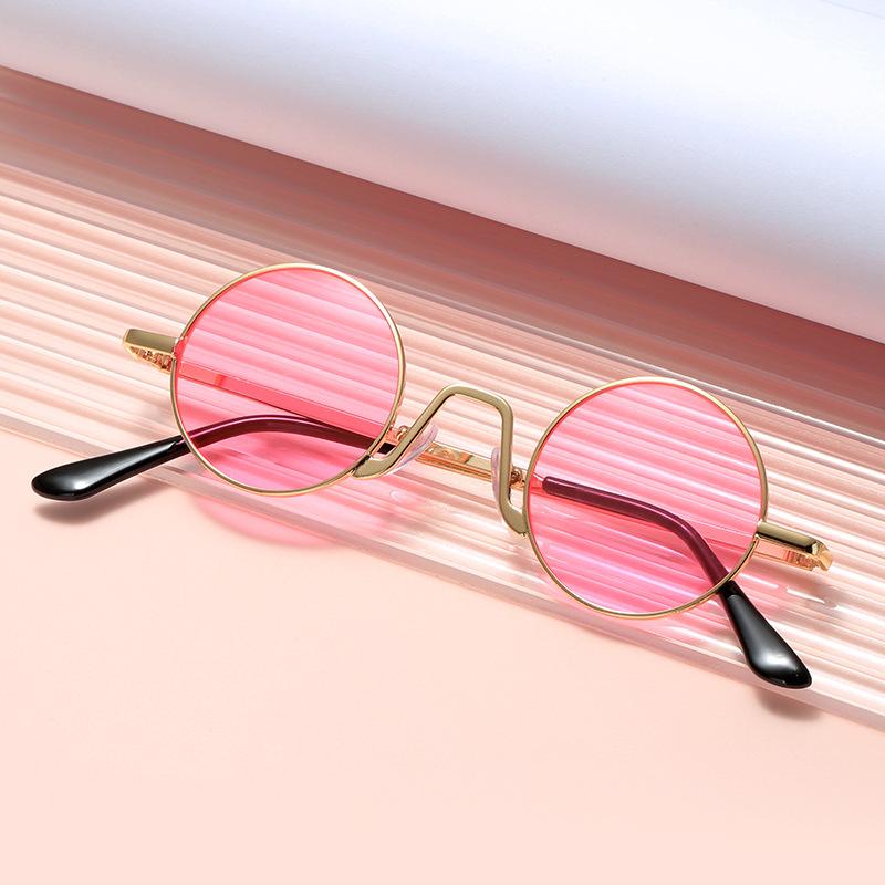 Round Sunglasses Retro Trendy Male Hip Hop Wedding Best Man Sunglasses Female Hong Kong Style Classical Prince Glasses