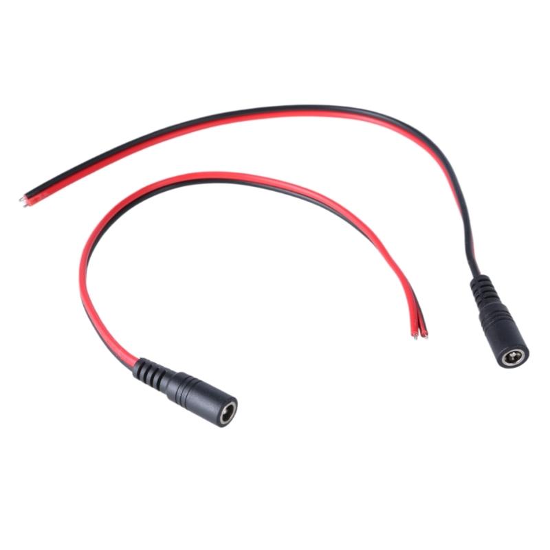 Kabel 18AWG DC5.5x2.1mm Przewód 5.5x2.1 Złącza Męskie/Żeńskie Przewód Adapterowy Linia do Światła LED Kamery Monitoringu