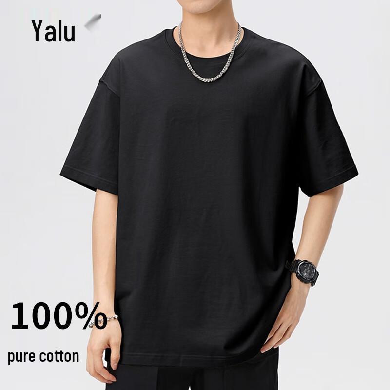 

Мужская футболка Yalu свободного кроя из плотного хлопка 2XL